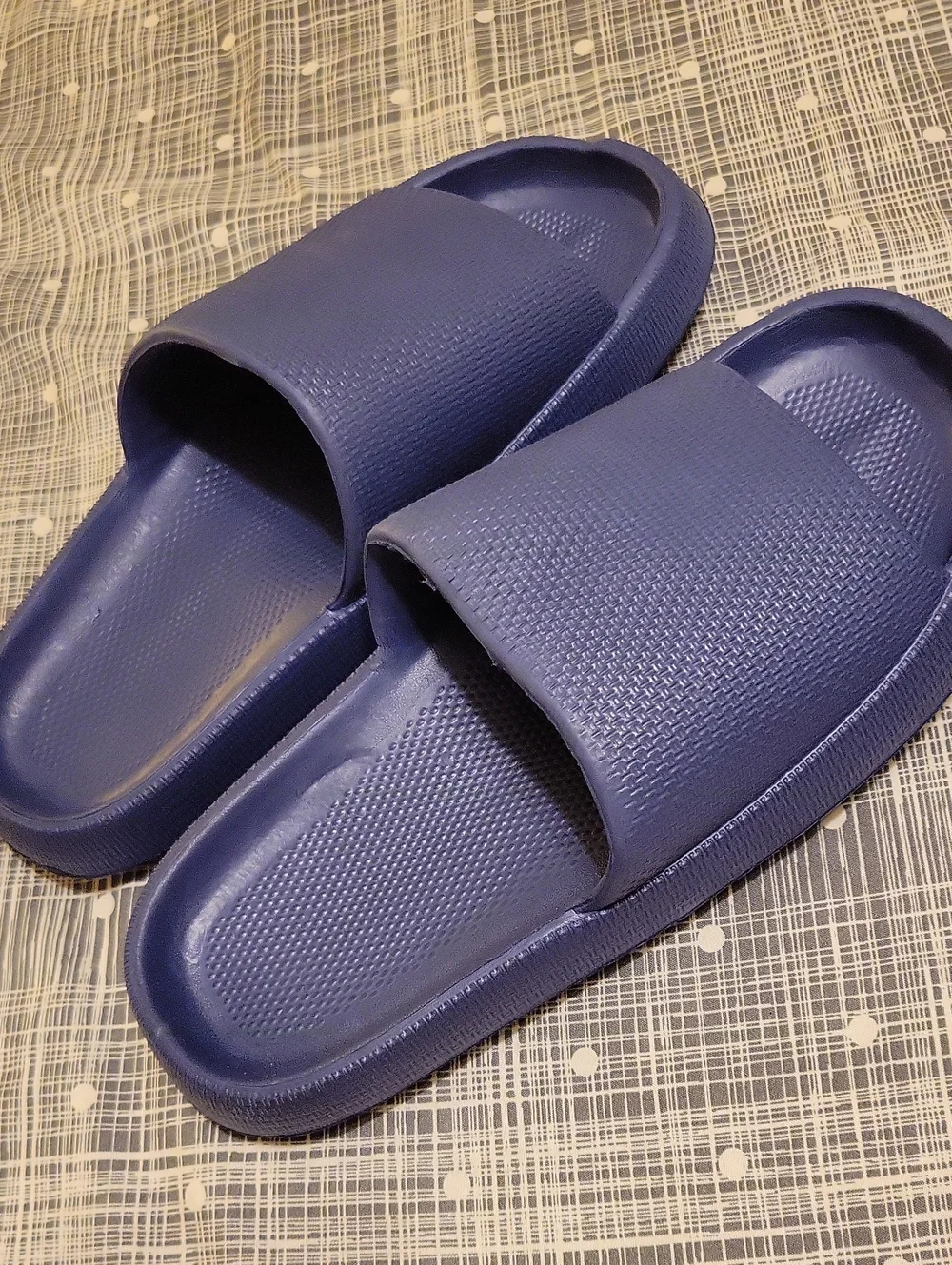 Men's Slide Sandals in Navy Blue